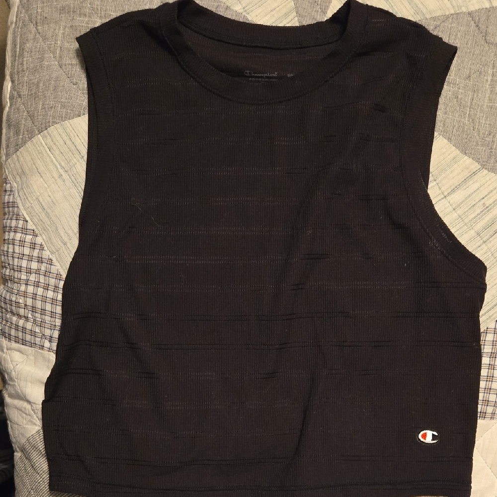 Champion Women's Black Muscle Tee